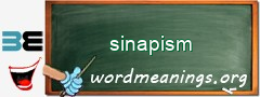 WordMeaning blackboard for sinapism